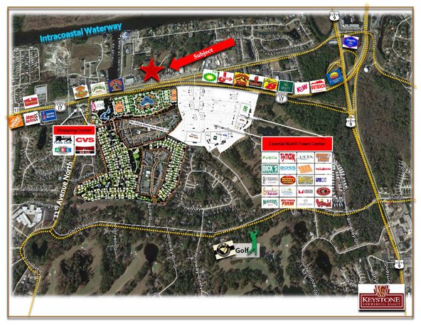 Bellamy Assemblage-6 Acres-Commercial Strip Center-For Sale : 1500 Highway 17 N, North Myrtle Beach, SC 29582